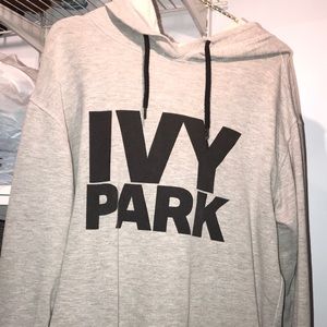 Grey Ivy Park Hoodie w/ Black Logo